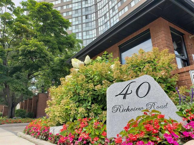 1908 - 40 Richview Rd, Condo with 2 bedrooms, 2 bathrooms and 1 parking in Toronto ON | Card Image
