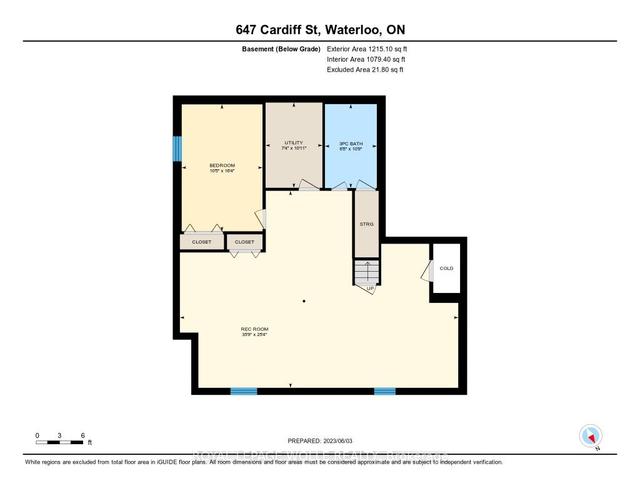 647 Cardiff St, House detached with 2 bedrooms, 3 bathrooms and 6 parking in Waterloo ON | Image 35
