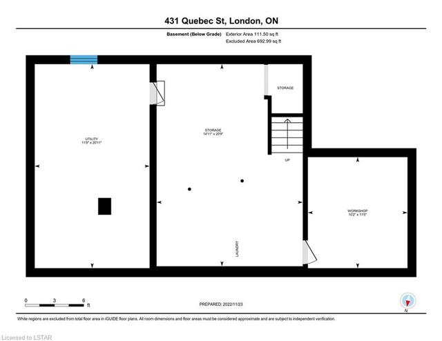 431 Quebec Street, House detached with 2 bedrooms, 2 bathrooms and null parking in London ON | Image 25