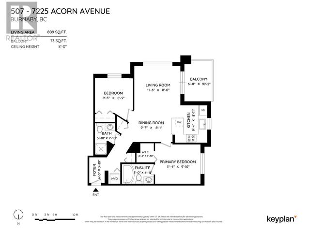 507 - 7225 Acorn Avenue, Condo with 2 bedrooms, 2 bathrooms and 2 parking in Burnaby BC | Image 32