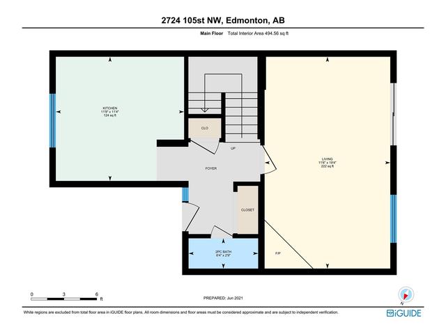 2724 105 St Nw, House attached with 3 bedrooms, 1 bathrooms and null parking in Edmonton AB | Card Image