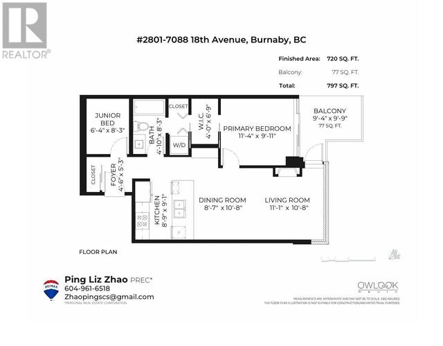 2801 - 7088 18th Avenue, Condo with 1 bedrooms, 1 bathrooms and 1 parking in Burnaby BC | Image 35