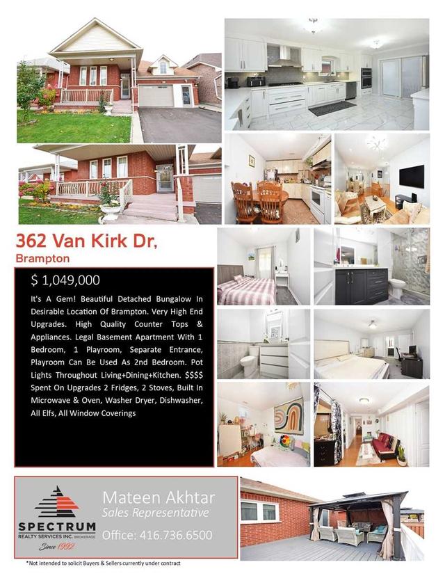 362 Van Kirk Dr, House detached with 2 bedrooms, 3 bathrooms and 5 parking in Brampton ON | Image 35
