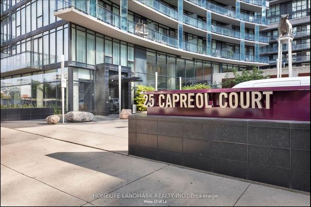 1607 - 25 Capreol Crt, Condo with 1 bedrooms, 1 bathrooms and 1 parking in Toronto ON | Image 1