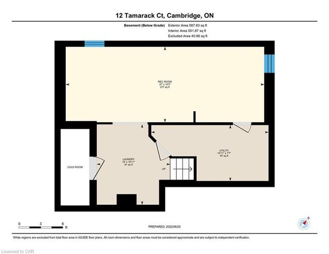 12 Tamarack Court, House detached with 3 bedrooms, 1 bathrooms and 4 parking in Cambridge ON | Image 38