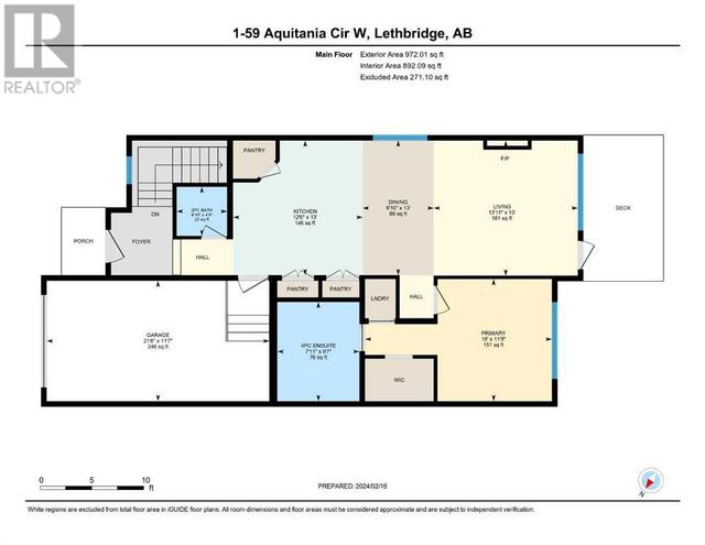 1, - 59 Aquitania Circle W, House attached with 2 bedrooms, 2 bathrooms and 2 parking in Lethbridge AB | Image 43