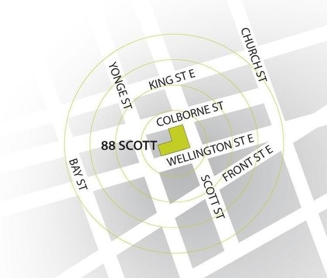1302 - 88 Scott St, Condo with 0 bedrooms, 1 bathrooms and 0 parking in Toronto ON | Image 6