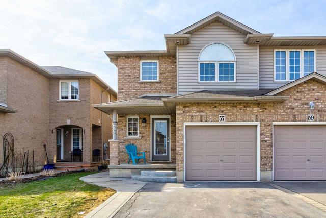 57 Jonathon Crt, House semidetached with 3 bedrooms, 2 bathrooms and 3 parking in Hamilton ON | Image 1