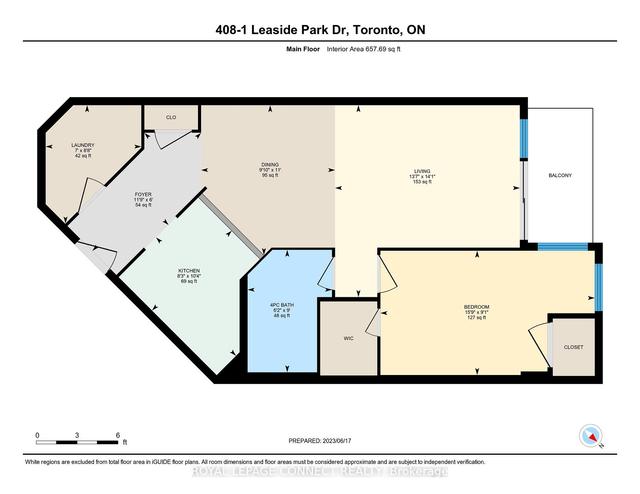 408 - 1 Leaside Park Dr, Condo with 1 bedrooms, 1 bathrooms and 1 parking in Toronto ON | Image 14