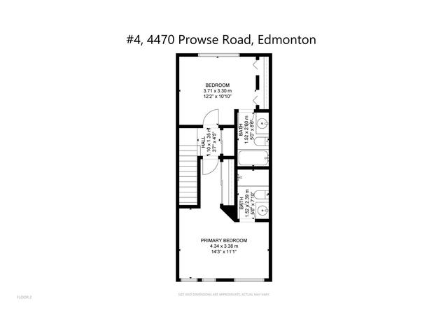 4 - 4470 Prowse Rd Sw, House attached with 2 bedrooms, 2 bathrooms and null parking in Edmonton AB | Image 19