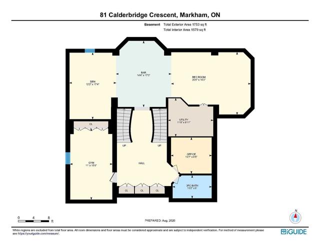 81 Calderbridge Cres, House detached with 5 bedrooms, 5 bathrooms and 4 parking in Markham ON | Image 16