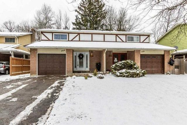 368 Vogel Pl, House semidetached with 3 bedrooms, 3 bathrooms and 2 parking in Waterloo ON | Card Image