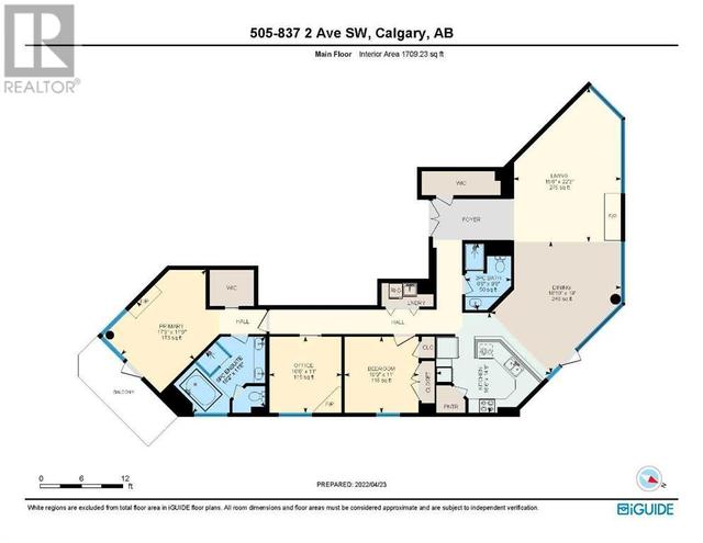 505, - 837 2 Avenue Sw, Condo with 2 bedrooms, 2 bathrooms and 2 parking in Calgary AB | Image 33