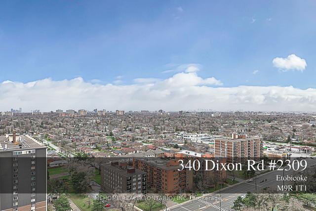 2309 - 340 Dixon Rd, Condo with 2 bedrooms, 1 bathrooms and 1 parking in Toronto ON | Image 1
