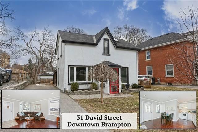 31 David St, House detached with 3 bedrooms, 2 bathrooms and 3 parking in Brampton ON | Image 1