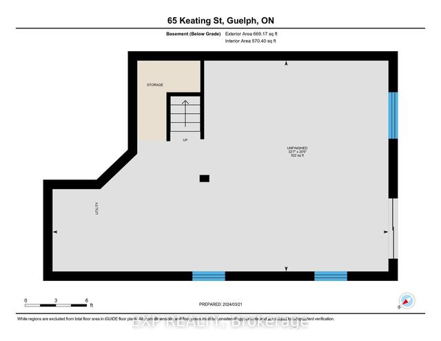 65 Keating St, House detached with 3 bedrooms, 3 bathrooms and 3 parking in Guelph ON | Image 35