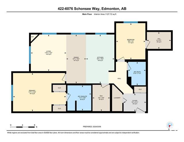 422 - 6076 Schonsee Wy Nw, Condo with 2 bedrooms, 2 bathrooms and 2 parking in Edmonton AB | Image 30