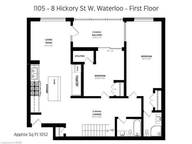 1105 - 8 Hickory Street W, House attached with 5 bedrooms, 5 bathrooms and null parking in Waterloo ON | Image 7