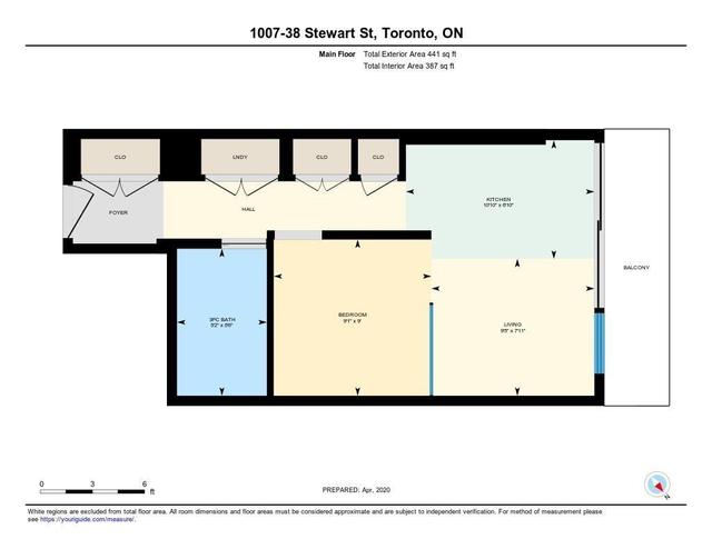 1007 - 38 Stewart St, Condo with 1 bedrooms, 1 bathrooms and null parking in Toronto ON | Image 32