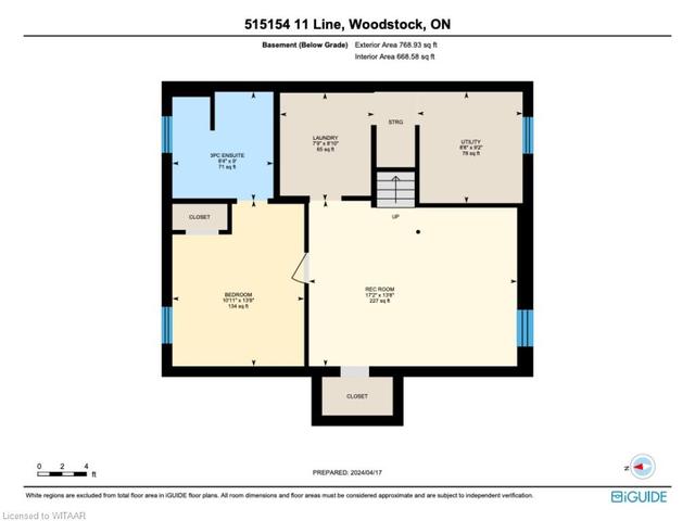 515154 11th Line, House detached with 4 bedrooms, 2 bathrooms and 7 parking in Woodstock ON | Image 41