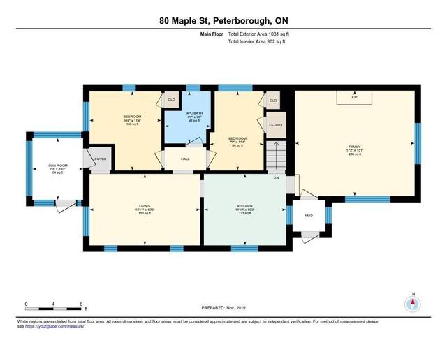 80 Maple St, House detached with 2 bedrooms, 1 bathrooms and 4 parking in Peterborough ON | Image 19