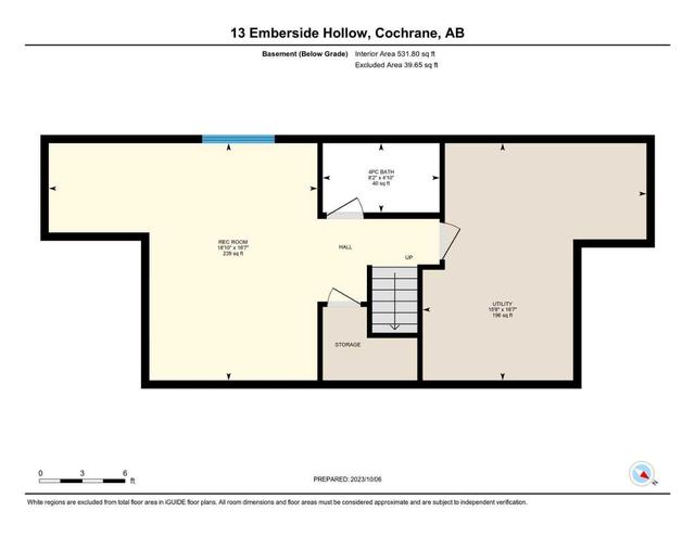 13 Emberside Hollow, Home with 3 bedrooms, 3 bathrooms and 4 parking in Cochrane AB | Image 35