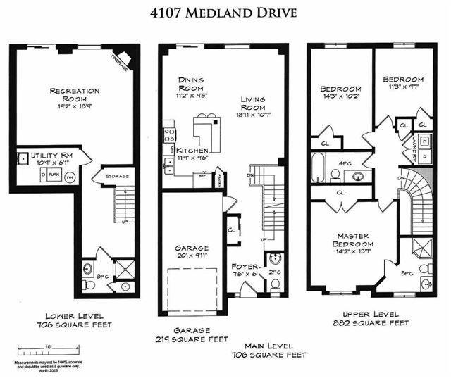 4107 Medland Dr, House attached with 3 bedrooms, 4 bathrooms and 3 parking in Burlington ON | Image 26