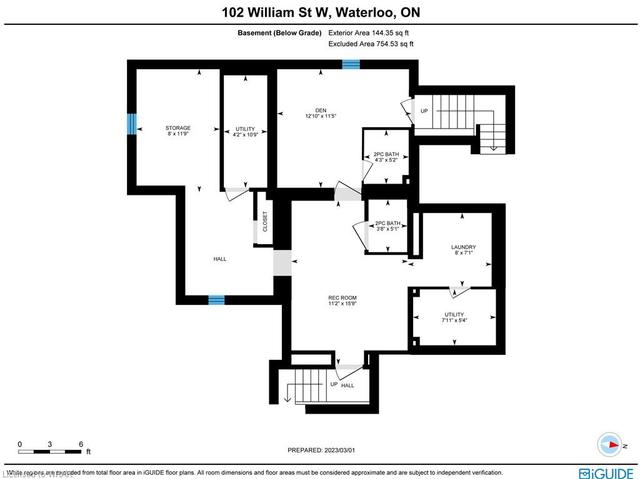 102 William Street W, House detached with 4 bedrooms, 3 bathrooms and null parking in Waterloo ON | Image 27