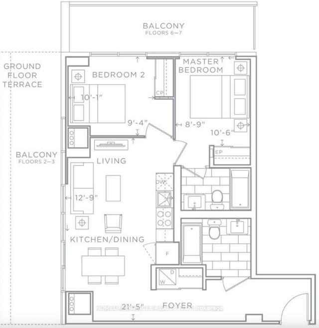a607 - 3210 Dakota Common, Condo with 2 bedrooms, 2 bathrooms and 2 parking in Burlington ON | Image 25