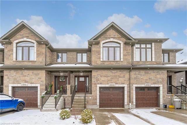 104 Hollybrook Trail, House attached with 3 bedrooms, 3 bathrooms and 3 parking in Kitchener ON | Image 1