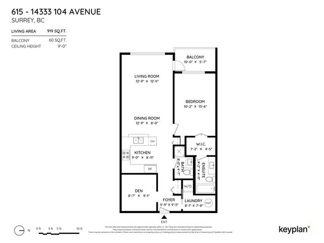 615 - 14333 104 Avenue, Condo with 2 bedrooms, 2 bathrooms and 1 parking in Surrey BC | Image 35