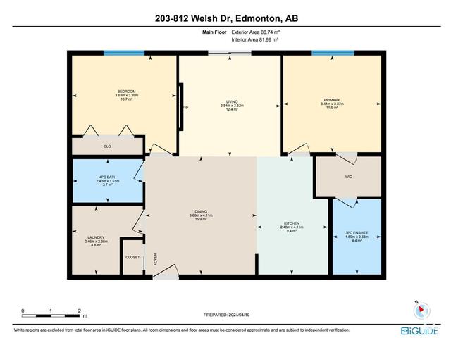 203 - 812 Welsh Dr Sw, Condo with 2 bedrooms, 2 bathrooms and null parking in Edmonton AB | Image 5