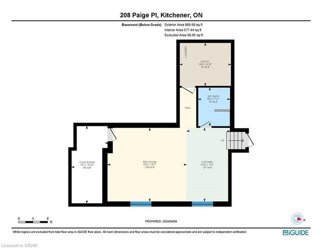 208 Paige Place, House detached with 4 bedrooms, 3 bathrooms and 7 parking in Kitchener ON | Image 20