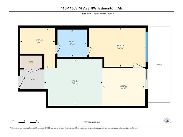 410 - 11503 76 Av Nw, Condo with 1 bedrooms, 1 bathrooms and null parking in Edmonton AB | Image 2