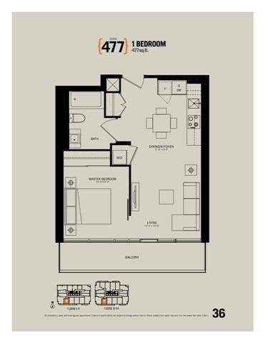 5110 - 70 Temperance St, Condo with 1 bedrooms, 1 bathrooms and 0 parking in Toronto ON | Image 5