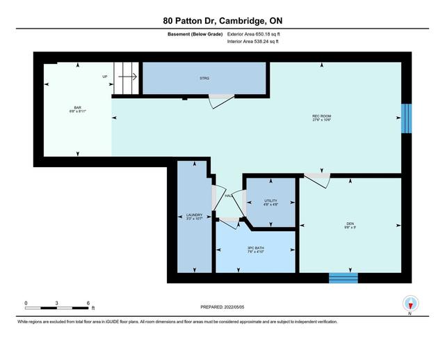 80 Patton Dr, House detached with 3 bedrooms, 4 bathrooms and 3 parking in Cambridge ON | Image 30