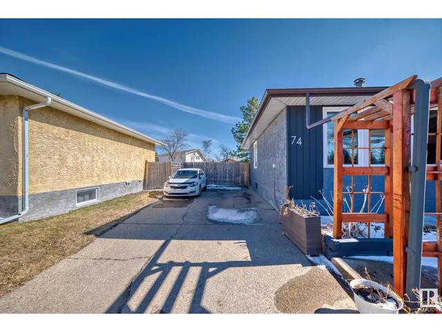 74 Akins Dr, House detached with 3 bedrooms, 2 bathrooms and 3 parking in St. Albert AB | Image 41