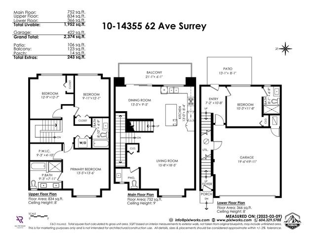10 - 14355 62 Avenue, House attached with 4 bedrooms, 4 bathrooms and 2 parking in Surrey BC | Image 2