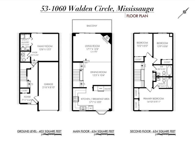 53 - 1060 Walden Circ, Townhouse with 3 bedrooms, 3 bathrooms and 3 parking in Mississauga ON | Image 24