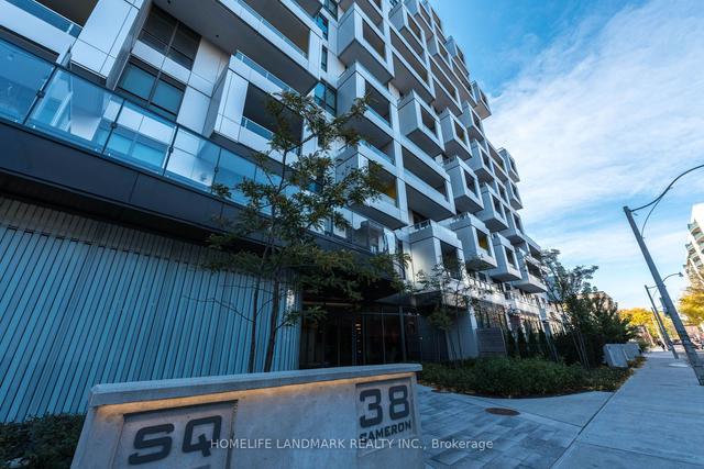 1012 - 38 Cameron St, Condo with 1 bedrooms, 2 bathrooms and 0 parking in Toronto ON | Image 1