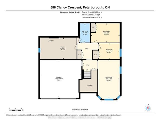 586 Clancy Cres, House detached with 3 bedrooms, 3 bathrooms and 4 parking in Peterborough ON | Image 35
