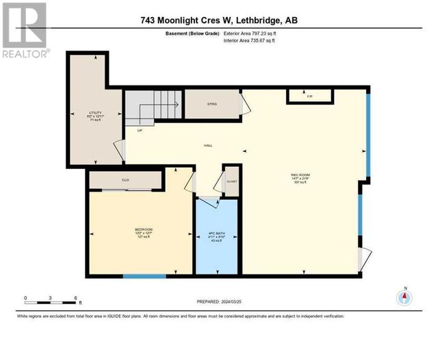743 Moonlight Crescent W, House detached with 4 bedrooms, 3 bathrooms and 4 parking in Lethbridge AB | Image 39