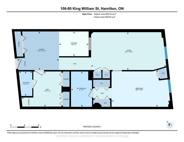 106 - 80 King William St, Condo with 2 bedrooms, 2 bathrooms and 0 parking in Hamilton ON | Image 25