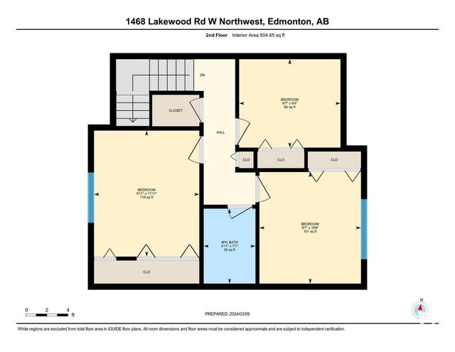 1468 Lakewood Rd Nw Nw, House attached with 3 bedrooms, 1 bathrooms and null parking in Edmonton AB | Image 32