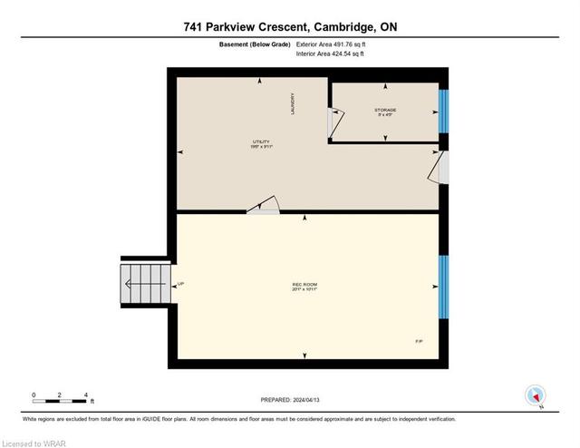 741 Parkview Crescent, House attached with 3 bedrooms, 1 bathrooms and 2 parking in Cambridge ON | Image 25