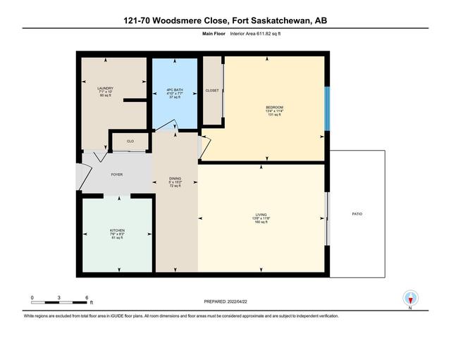 121 - 70 Woodsmere Cl, Condo with 1 bedrooms, 1 bathrooms and null parking in Fort Saskatchewan AB | Image 39