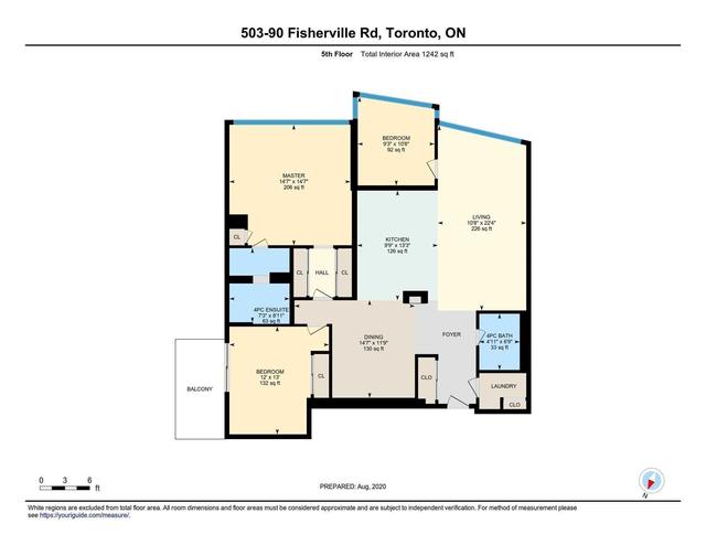 503 - 90 Fisherville Rd, Condo with 2 bedrooms, 2 bathrooms and 1 parking in Toronto ON | Image 9