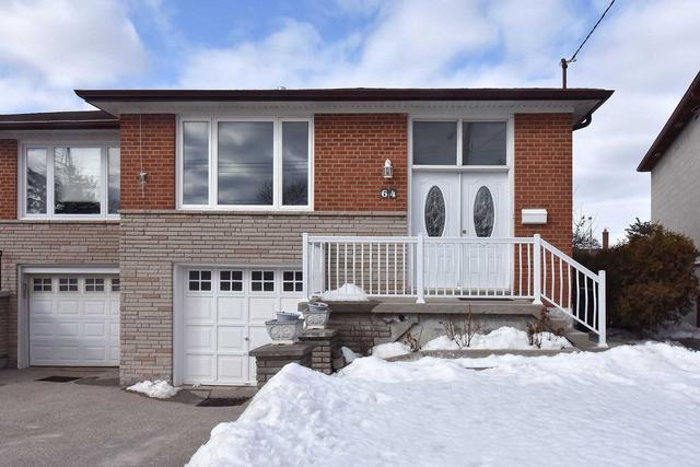 64 Fletcherdon Cres, House semidetached with 3 bedrooms, 2 bathrooms and 3 parking in Toronto ON | Image 1