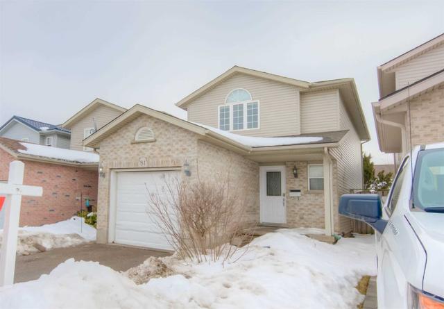 81 Westmeadow Dr, House detached with 3 bedrooms, 3 bathrooms and 3 parking in Kitchener ON | Image 1