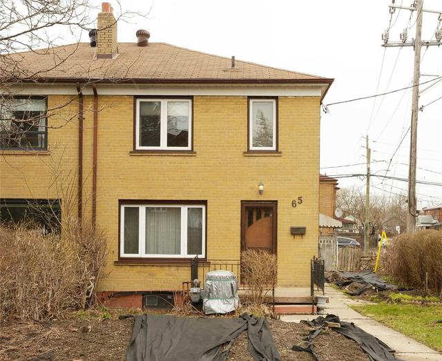 65 Alameda Ave, House semidetached with 3 bedrooms, 2 bathrooms and 4 parking in Toronto ON | Card Image